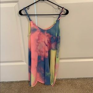 Mink Gal tie dye mini dress XS